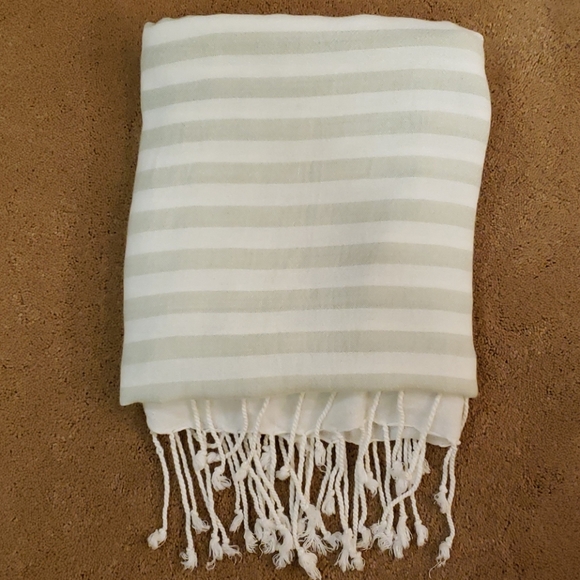 (2for$8) Soft striped scarf, OS - Picture 5 of 5